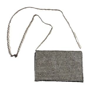 Crystal Bling Bag Strap Clutch Wedding Evening Purse Glam Prom Going Out Retro